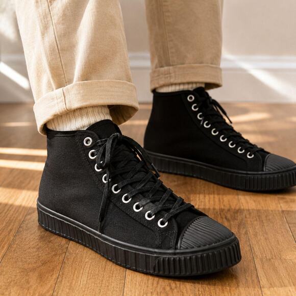 Zara Other - Zara black canvas high top